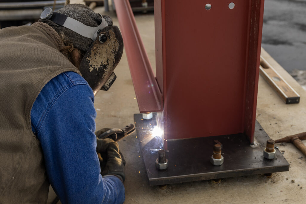 Slow and steady ensures a good solid weld.